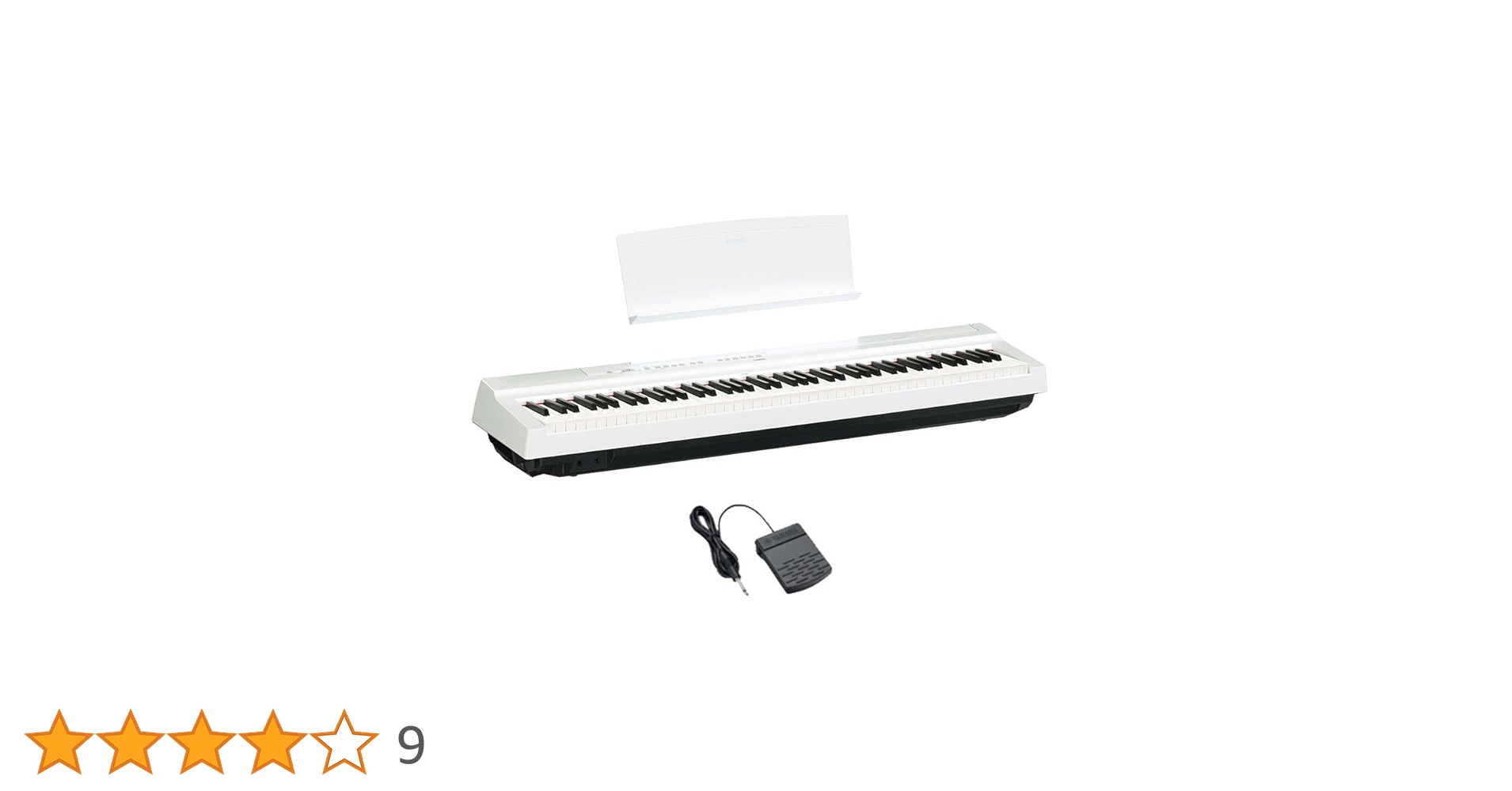 YAMAHA P-125ホワイト88鍵電子ピアノ Amazon | ヤマハ YAMAHA 電子ピアノ Pシリーズ 88鍵盤 ホワイト