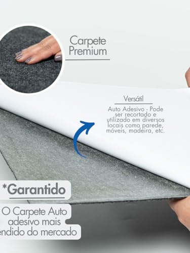Arranhador Adesivo para Gato Protetor para Sofá e Cama Box - Carpete Premium 48 x 30 cm