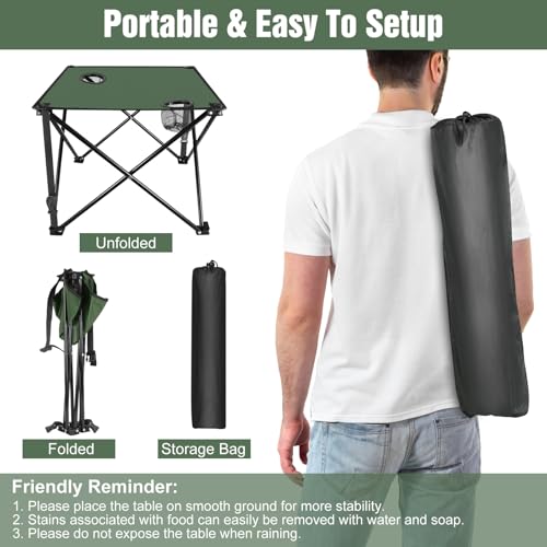Mesa de Camping Plegable Wilytyres GPCT2096-0130 Verde miniatura 5