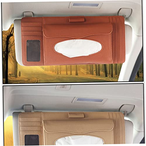 SUPVOX Coletor De Sol Para Carro Dispensador De Toalhas De Papel Dispensador De Lenços Para-Sóis De