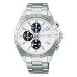 [セイコーウオッチ]SEIKO SELECTION SBTR039 メンズ腕時計 電池式クオーツ クロノグラフ 日付カレンダー搭載 文字盤シルバー×ブラック ステンレススチール