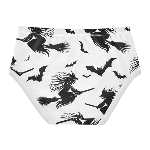 Toddlers Underwear Floral 2t Cotton Panties Little Girl Stylish Kids Undies Briefs Witch Broomstick Halloween2