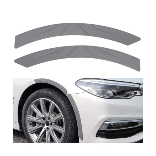 CGEAMDY 2 Piezas Protector Parachoques Coche Protector De Arañazos, Protector Cejas Arco Rueda De Coche, Tira Anticolisión Para Cejas De Rueda, Accesorio Protección Universal Para Automóviles(Gris)