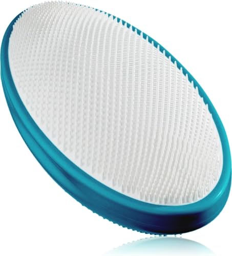 WIZKER Ingrown Hair Brush - 2-in-1 Exfoliating Brush for Razor Bumps Sensitive Skin - Soft and Firm Bristles Face Body Scrubber Waterproof Mold Resistant - Deep Blue
