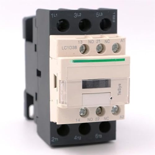 JFQOWCMP LC1D38LE7 AC Contactor 3P 3NO LC1-D38LE7 38A 208V AC Coil