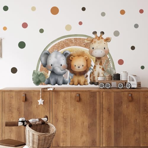 Vinilos decorativos Achang animales safari para niños miniatura 6