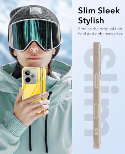 Image of Jkobi Lifetime Anti-Yellow Clear Back Cover Case for Realme GT 7T (Sleek Hard Crystal | Shockproof and Camera Protection)