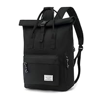 TANTOMI Laptop Rucksack, Rucksack Laptop Tasche 15,6 Zoll, Rucksack Damen und Herren weit öffenbar, Rolltop Rucksack wasserdicht, Backpack Daypack für Schule, Fahrradfahren, Freizeit und Reise