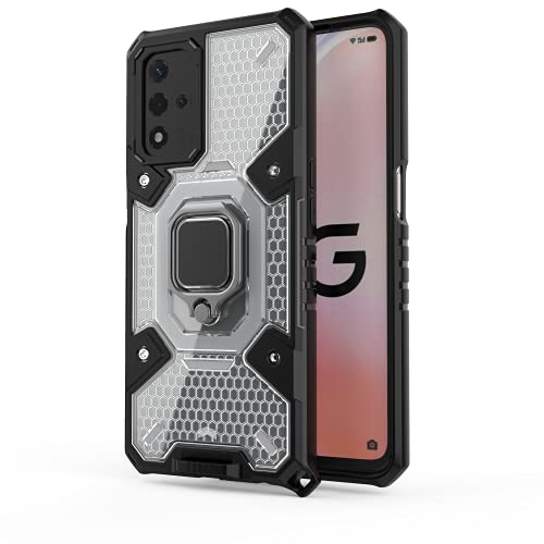 Image of zivite TPU Tough Armor Bumper Back Case Cover For Oppo A93 5G / A93S 5G|Ring Holder & Kickstand In-Built|360 Degree Protection Back Case Cover For Oppo A93 5G / A93S 5G (Transparent)