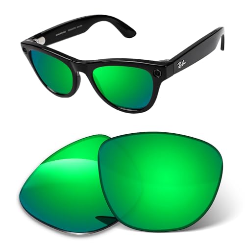 Image of 1.6MM Transition Replacement Lenses Compatible with Ray-Ban Meta Skyler RW4010 /RW4014 52mm Smart Glasses, Scratch-Proof