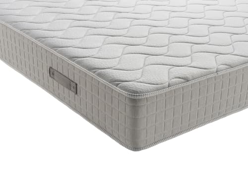 EVERGREENWEB Orthopädische Matratze 85x200 cm aus WATERFOAM Elastic, 25 cm Hoch + 1 Kissen aus Memory Foam Flocken, Ergonomisch, Atmungsaktiv Weiß Bezug, Hypoallergen, Antimilbe, Härtegrad H2/H9 – Bild 4