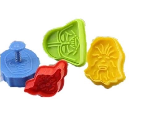 4 Pezzi Stampini per Biscotti Tema Star Wars