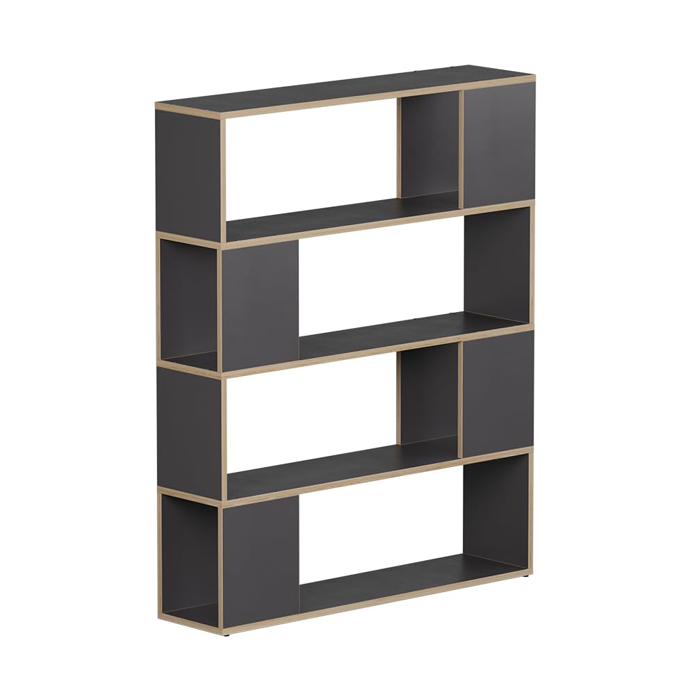Vicco Raumteiler Eneos, Anthrazit/Eiche, 100 x 124,5 cm