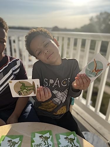 Kidtastic Dino Hunt Card Game Deck For 3-6 Age Toddler Kids, Learning And Strategy Memory Games, Educational And Preschool Birthday Party Match Hunt For Boys And Girls #TOP3