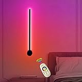 Abmessung: 60 * 1,6 cm; Leistung: 7 W. Strahlungsbereich: 2-5㎡.RGB LED Wandbeleuchtung mit einem robusten Aluminiumgehäuse. Die Wandleuchte ist einfach zu installieren. Es wird empfohlen, die Lampe unter Anleitung eines Elektrikers zu installieren.