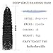 Ocean Wave Crochet Hair 24 Inch 2 Packs Deep Wave Curly Braiding Hair Extensions Synthetic Curly Crochet Hair For Black Women(24inch, 2pack, 1b)