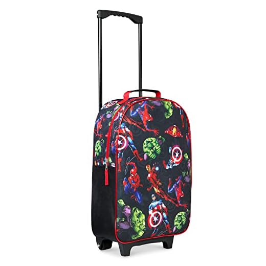 Marvel Maleta Niños con Ruedas - Maleta Infantil Equipaje de Mano Trolley - Maleta de Viaje Cabina Spiderman Los Vengadores Medidas 47x30x17 cm -Maleta Coche Niños (Los Vengadores)