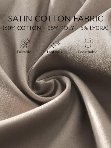 Image of BEYOUNG Regular Fit Formal Satin Shirt for Men | Full Sleeves | Men's Stylish Satin Silk Shirt | Formal Shirt | Buttondown Collar | Satin Solid Shirt for Men