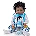 SAHRY Bambole del Bambino rinato 48 cm 19 Pollici, Bambola del Ragazzo rinato realistica Fatta a Mano, Che Sembra Bambole Reali, Bambola del Bambino rinato in Silicone Vinile