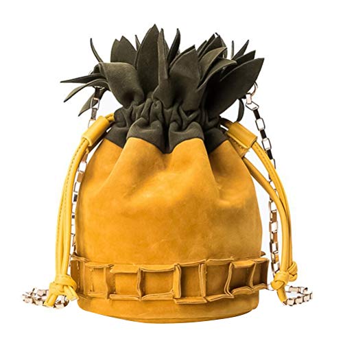 VALICLUD Bolso Cruzado De Piña Bolsos Bombonera Forma De Cordón De Piña Mochila Con Cordón De Moda De Piña Bandolera Con Cordón De Piña Bolsa Fruta Perder