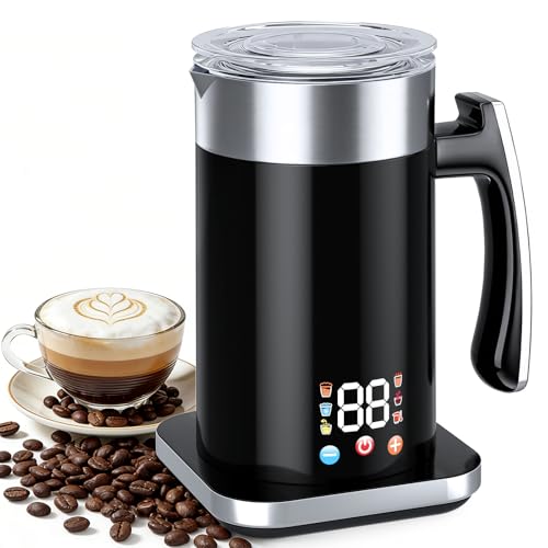 Milk Frother Milk Frother Electric Coffee Frother Frother Milk Steamer Hot Chocolate Maker (Black)