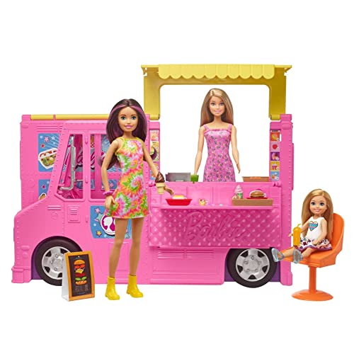 Barbie Restaurante Hermanas Incluye 3 MUÑECAS Y mas DE 30