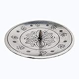 Größe: 12cm Durchmesser und 3cm Hoch | Material: Metall - Eisen -| Farbe: Silberfarben