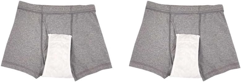 2 Set of Men Diaper Pants Washable Soft Protective Briefs Seniors Adult Cloth Diapers LL, 2L