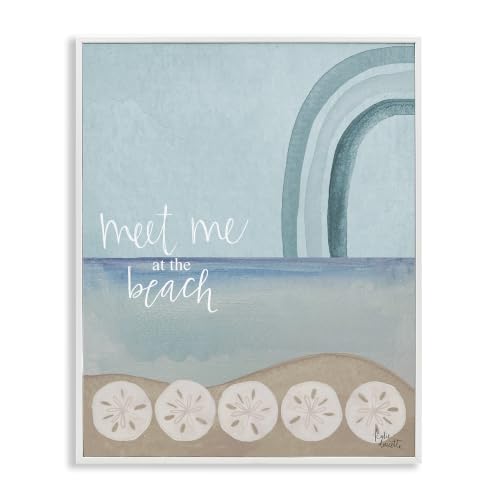 'Meet Me At Beach Sand Dollar Watercolor'| Framed Giclee Art