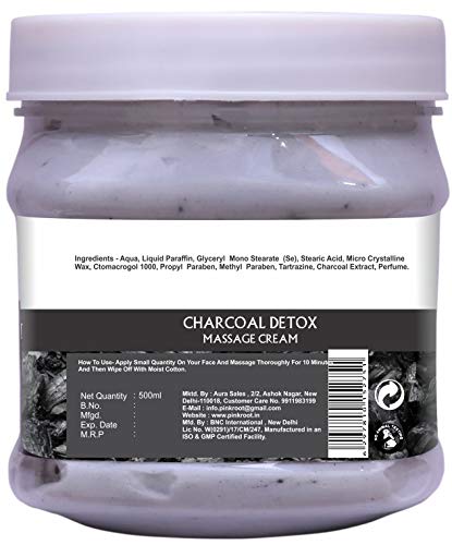Image of Pink Root Charcoal Cream 500gm with De-Tan Scrub 500gm