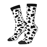 Sportsocken Kuhmuster Unisex Laufsocken Beiläufige Haussocken Für Den Alltag Tennis Laufe 40Cm