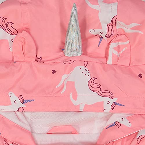 Image of Carter's Toddler & Little Girls' Midweight Fleece Lined Hooded Raincoat Rain Jacket
