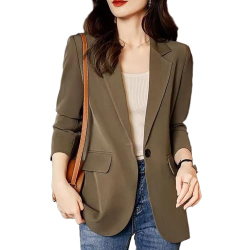 Tenue de travail femme blazer formel coupe droite veste de bureau chic