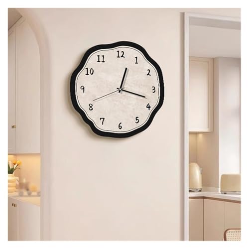 Horloge murale silencieuse 40cm au style crème au beurre pour préserver le calme de votre salon