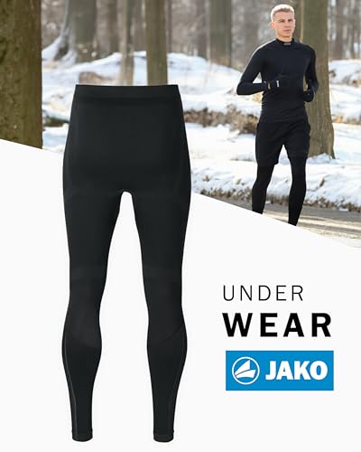JAKO Herren Long Tights Comfort 2.0, Schwarz, M