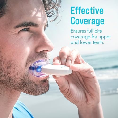 Cali White Teeth Whitening Strip Kit with LED Light — close-up of materials and construction quality