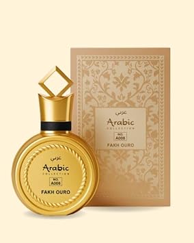 Perfume Árabe Masculino Fakh Ouro Arabic Collection A008-25ml Ref. Olfativa: Fakhar Gold