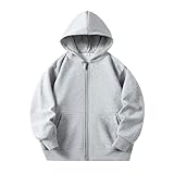 Tissu chaud et confortable : notre sweat à capuche uni zippé pour enfants est fabriqué à partir de 80 % coton et 20 % polyester. Le tissu en coton aide à réduire l'électricité statique par temps sec au printemps et en automne, permettant aux enfants de se concentrer davantage sur leur temps d'aventure. Cette veste à capuche pour garçons et filles est douce et confortable sur la peau. Notre sweat à capuche zippé dispose d'une doublure en tissu éponge doux qui offre une excellente chaleur et respirabilité sans ajouter de volume.