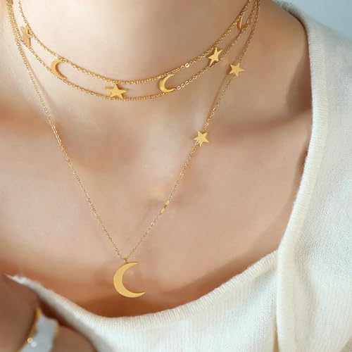 Pendentif romantique double couche en argent pour sublimer le tempérament féminin
