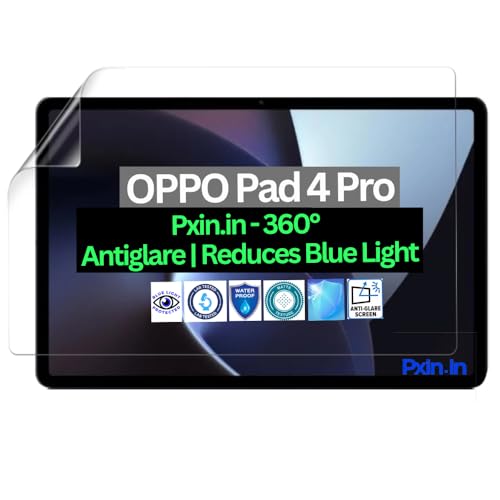 Image of Pxin Tablet Anti Bluelight and Anti Glare Screen Guard compatible with OPPO Pad 4 Pro | BLUVLightblock Tech | Scratch Proof | Prevents bluelight | Eye Protection | No Dry Eyes