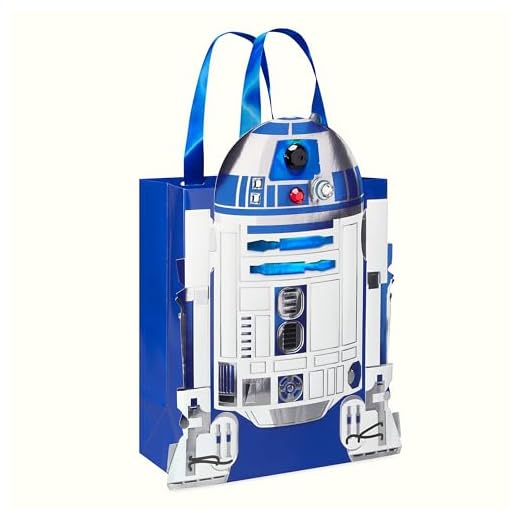 Papyrus Bolsa de regalo grande de Star Wars de 13 pulgadas (R2-D2) para cumpleaños y todas las ocasiones (1 bolsa)