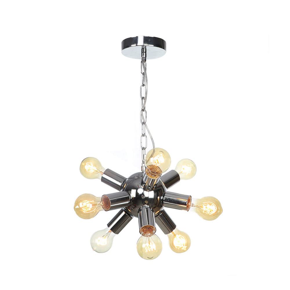 FYZDLAOR Vintage Wrought Iron Chandelier,Decorative Pendant Light for Living Room Bedroom Cafe Teahouse Bar Dining Room Club（E27）