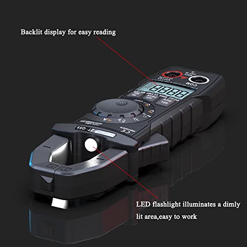 Clamp Meter Zotek Zt-Qs9,T-Rms 6000 Counts Multimeter Tester,Measuring Starting Current The Clamp Multimeter,Ac Dc Current,Voltage Up To 600A,600V Amp Meter,Voltage Tester,Voltmeter #TOP3