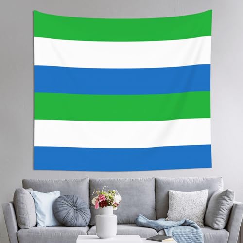 Tapiz de la bandera de Sierra Leona para decoración de dormitorio
