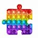 POP IT - Juguete Antiestres - Fidget Toy Silicona Sensorial - Juego Entretenimiento para Aliviar el Estres - Juguetes Educativos para Niños y Adultos - Pop Bubble Sensory Toy (Puzzle Multicolor)