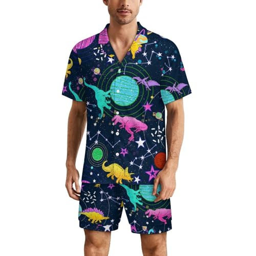 Pyjama bleu dinosaure homme fini la chaleur la nuit avec cet ensemble