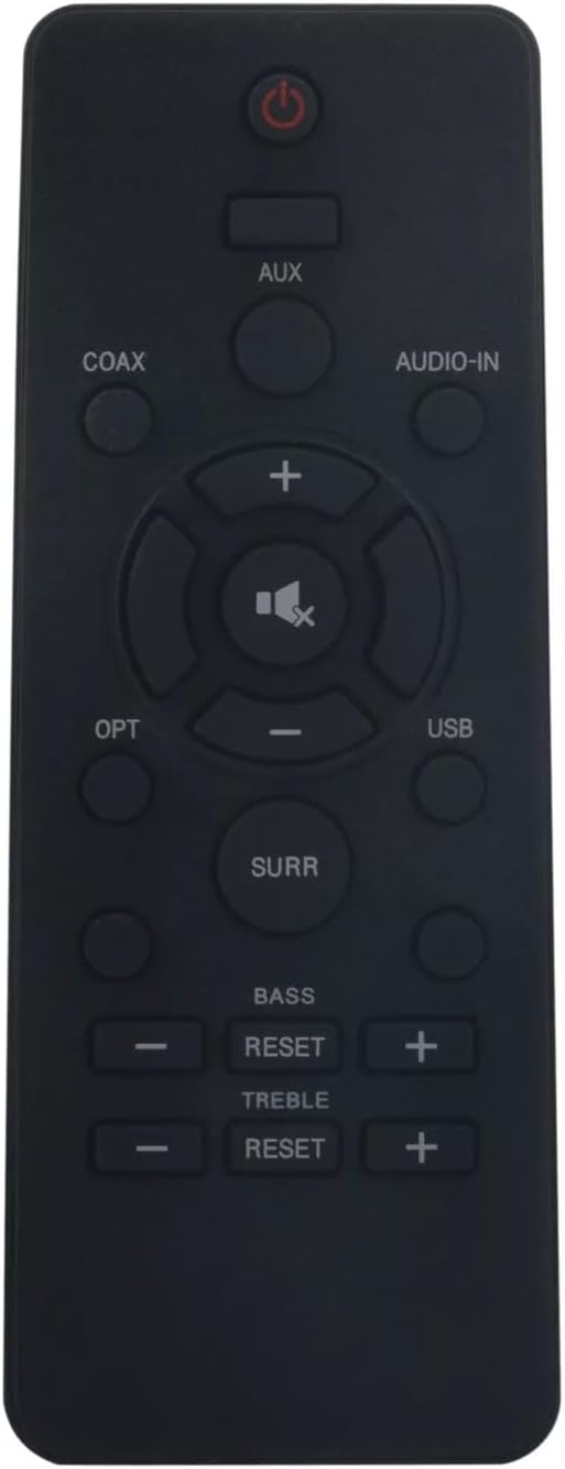 996510059695 Replacement Remote Control Compatible with Philips Soundbar HTL2101 HTL2101/F7 HTL2101A HTL2101A/F7 HTL2151 HTL2151/F7