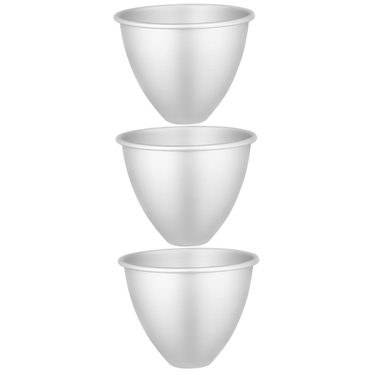 MAGICLULU 3stücke Aluminium Kuchenform Mit Festem Boden Antihaft Backform Für Schichtkuchen Käsekuchen Und Mousse Backform Für Müheloses Entformen Und Gleichmäßiges Backen