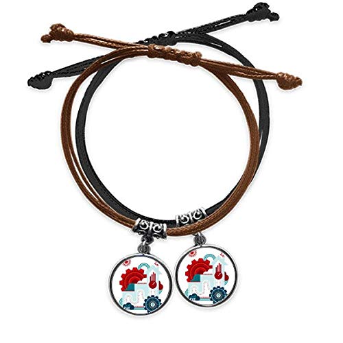 Horloge Maison bracelet cuir double pour les amoureux cadeau idéal
