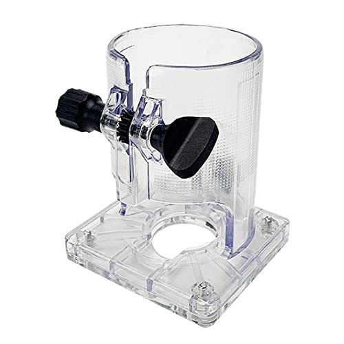 Base de enrutador de madera portátil para carpintería para base de enrutador de palma gruesa para cubierta de protección, herramientas de carpintero, fresadora de 3,5 x 3,2 x